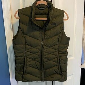 The North Face Olive Quilted Vest